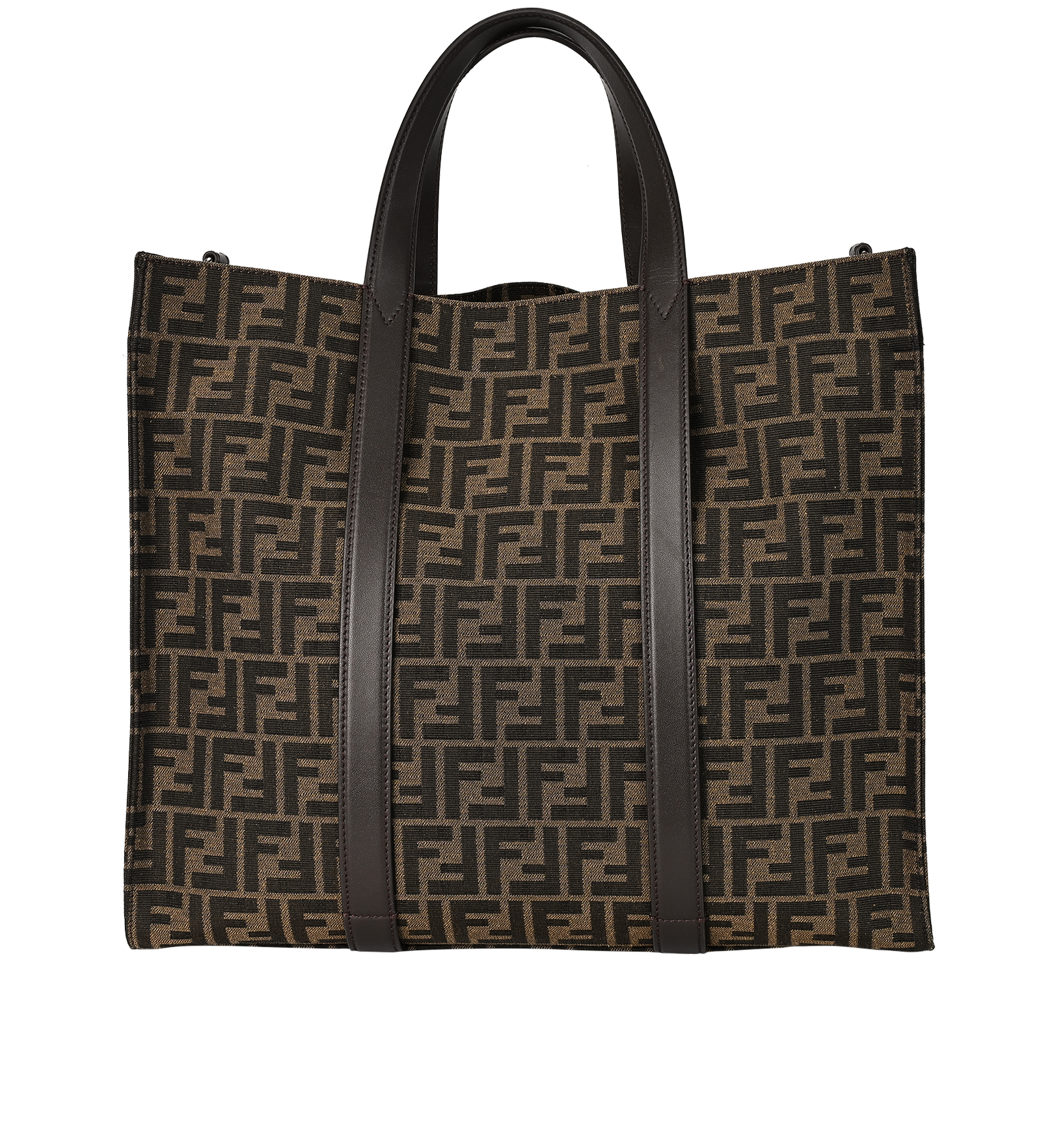 FF Jacquard Tote Bag, &pound;1,100, Handbags, Brown, Canvas, Back view